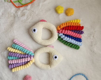 Brinquedo de peixe com erva-de-gato: presente de crochê para animais de estimação