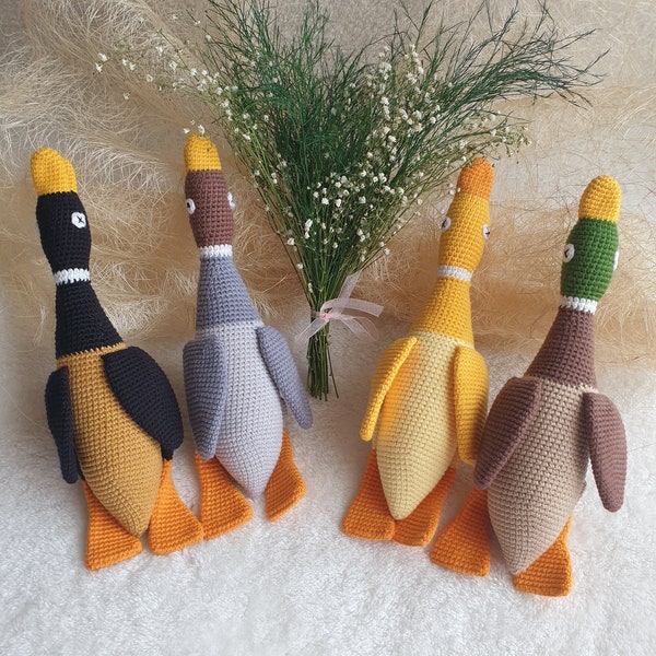 Duck toy for dogs, knitted toy for dogs, Goose duck , squeaky dog toys, handmade dog toy, gift for dog mother, Gifts under 20 dollar,