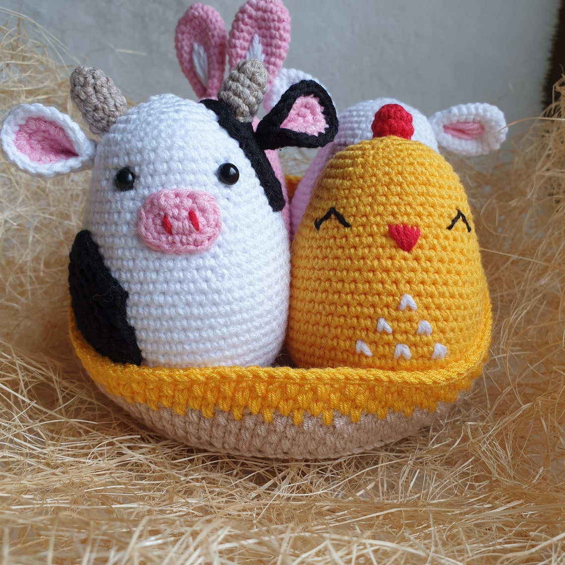 Easter cat toys animal shaped eggs Easter Egg cat toys Etsy