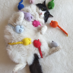 Mause toy for cats, catnip mouse, its color cat mouse, rattle cat mouse,  gifts for cats, pet toy, mouse toy, red cat toy, pink cat toy