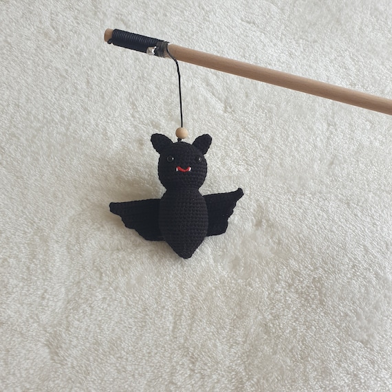 Bat Cat Fishing Rod, Cute Cat Teaser, Halloween Cat Toys, Cat Wand,  Yellyfish Cat Toys, Fishing Pole for Cats, Cat Fishing, Catnip Cat Toy, -   UK