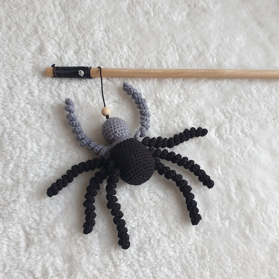 Spider Cat Fishing Rod, Halloween Cat Toys, Cat Fishing Rod