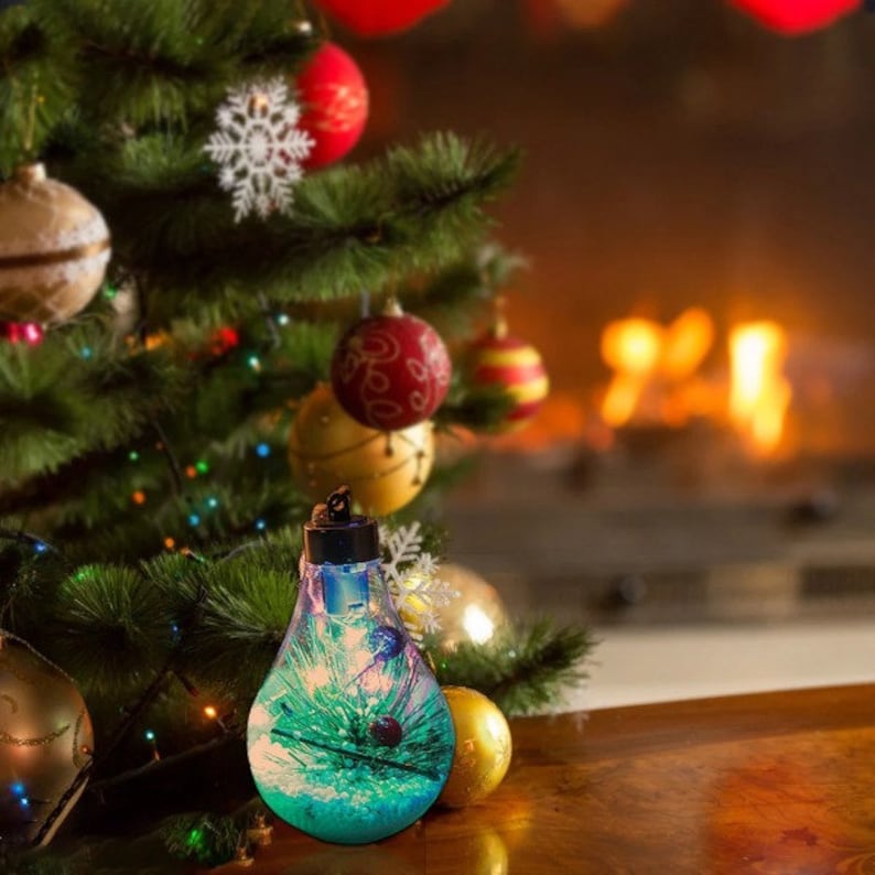 5 New Led Decoration Transparent Christmas Ball Festival image 1