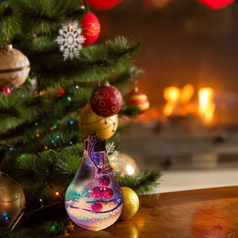 5 New Led Decoration Transparent Christmas Ball Festival image 3