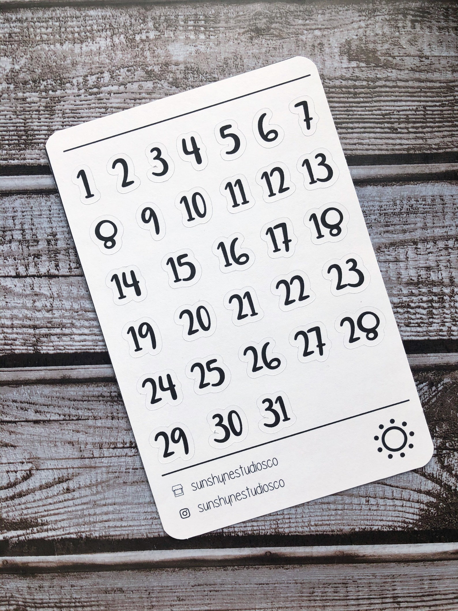 Number Planner Stickers Happy Planner Headers Number - Etsy
