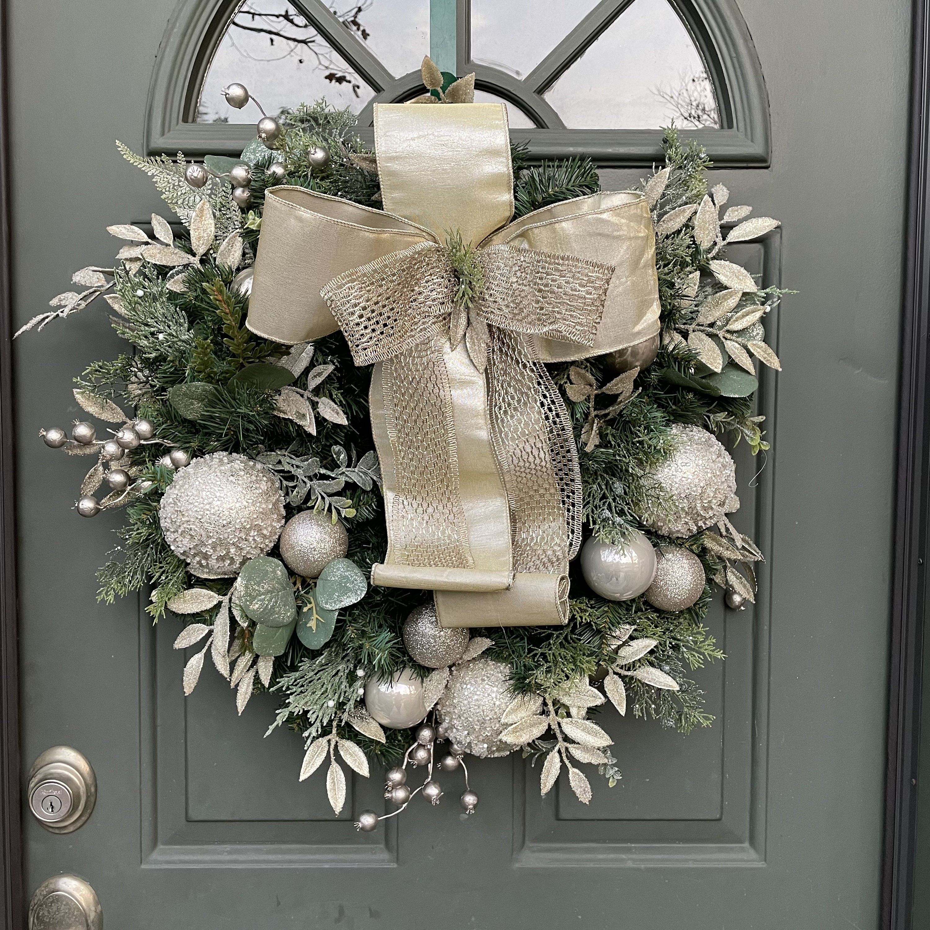 Christmas Wreath Holiday Wreath Elegant Wreath Front Door Wreath