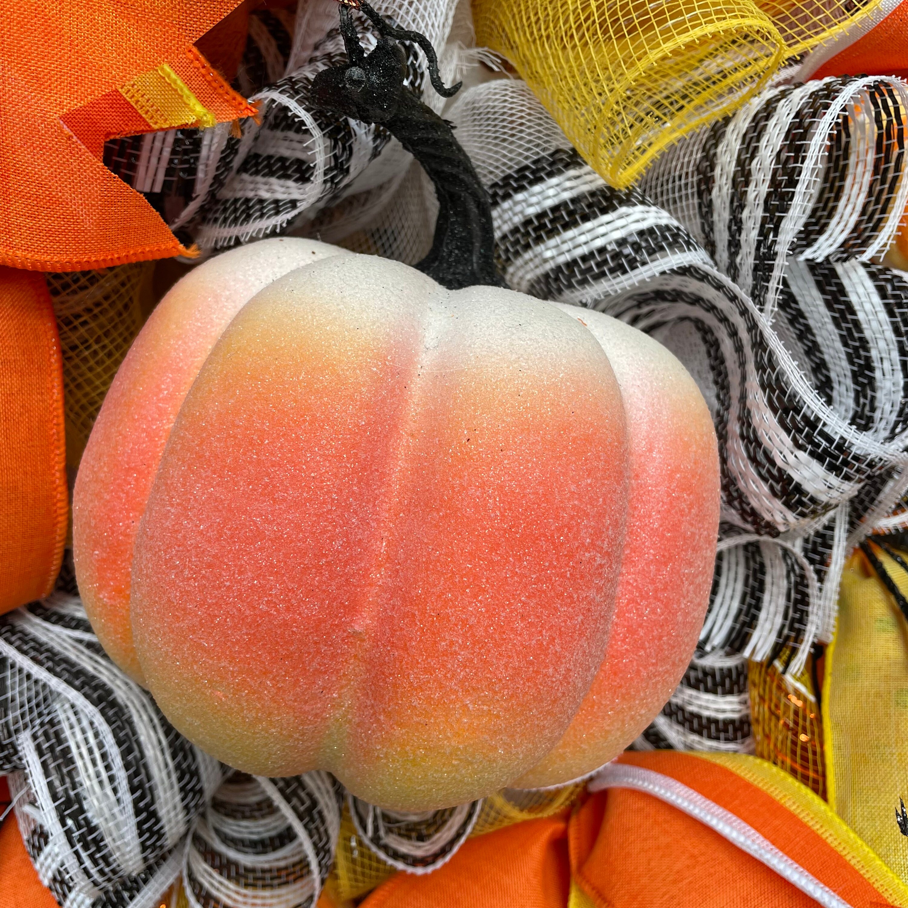 Candy Corn Wreath Pumpkin Wreath Candy Wreath Front Door Wreath