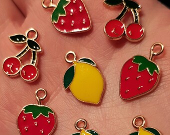 Stitch Markers Cute Fruit, Crochet Gifts, Knitting Gifts, Crochet Kit, Crochet and Knitting Accessories, Zipper Pulls, Bag Charm