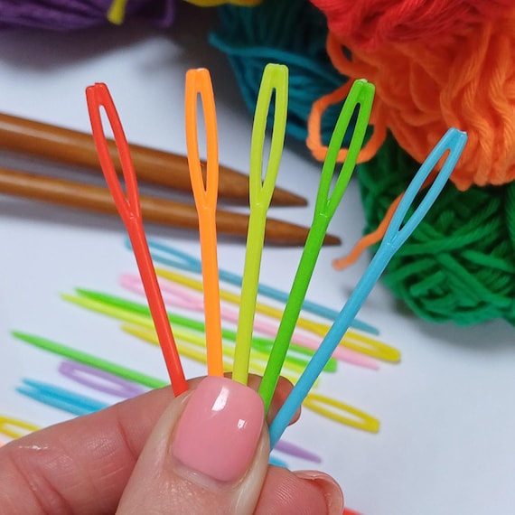 Plastic Sewing Needles 5 Pack: Large Eye Tapestry, Wool & Embroidery