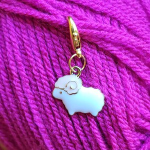 Sheep Stitch Marker, Stitch Markers for Crochet, Stitch Markers for Knitting, Progress Keepers, Stitch markers, sheep charm,stitch marker uk image 5