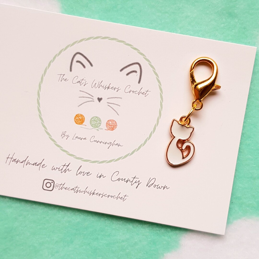 Cat Stitch Markers, Stitch Markers for Knitting and Crochet, Progress