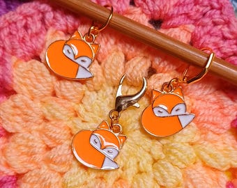 Stitch Marker Fox, Crochet and Knitting Gifts, Crochet and Knitting Kit, Crochet and Knitting Accessories