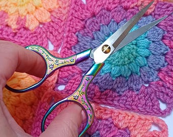 Petrol Embroidery Scissors, Decorative Yarn Craft Scissors, Fancy Sewing Scissors, Pretty Crochet Scissors, Knitting Scissors, Yarn Snips