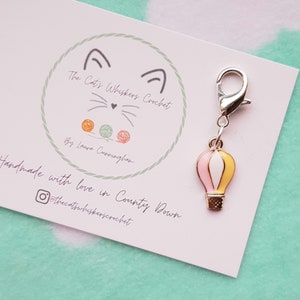 Balloon stitch marker, Stitch Markers for Crochet and knitting, Progress Keepers, UK Stitch Markers, Notions, Zipper Pull, Planner Charm