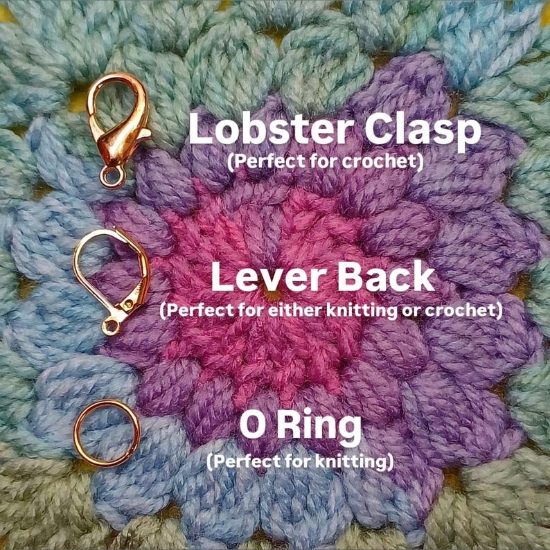 Stitch Marker Bee & Honeycomb, Crochet Gifts, Knitting Gifts, Crochet Kit, Crochet and Knitting Accessories, Zipper Pulls, Bag Charm image 17