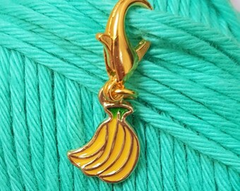 Stitch Marker Banana, Stitch Markers for Crochet and Knitting, Place Markers, Row Counters, Stitch Holders, Zipper Pull, Bag Charm, Notions