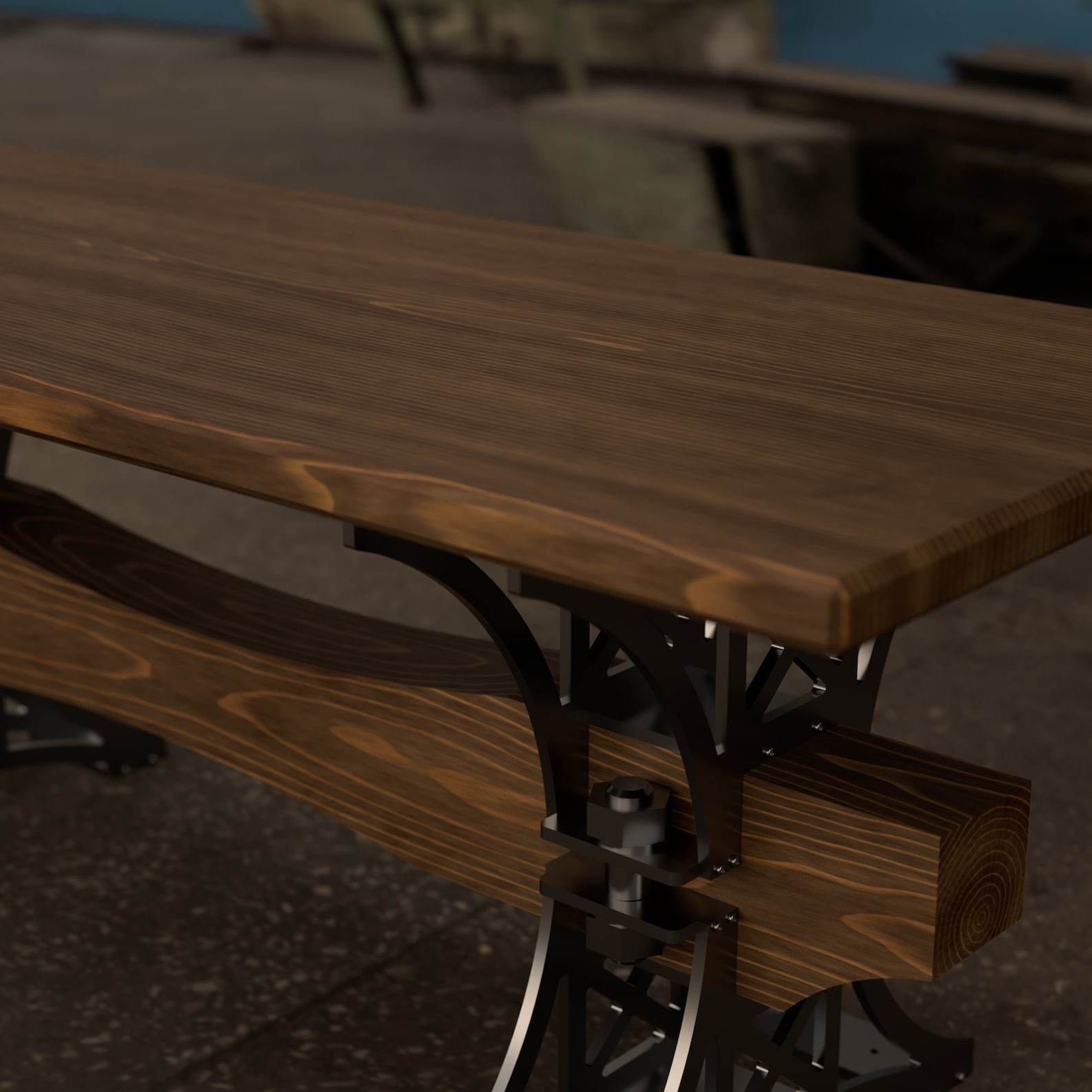 Steampunk Dining Table Legs DXF File Ready to Plasma Laser Cut 12 Mm