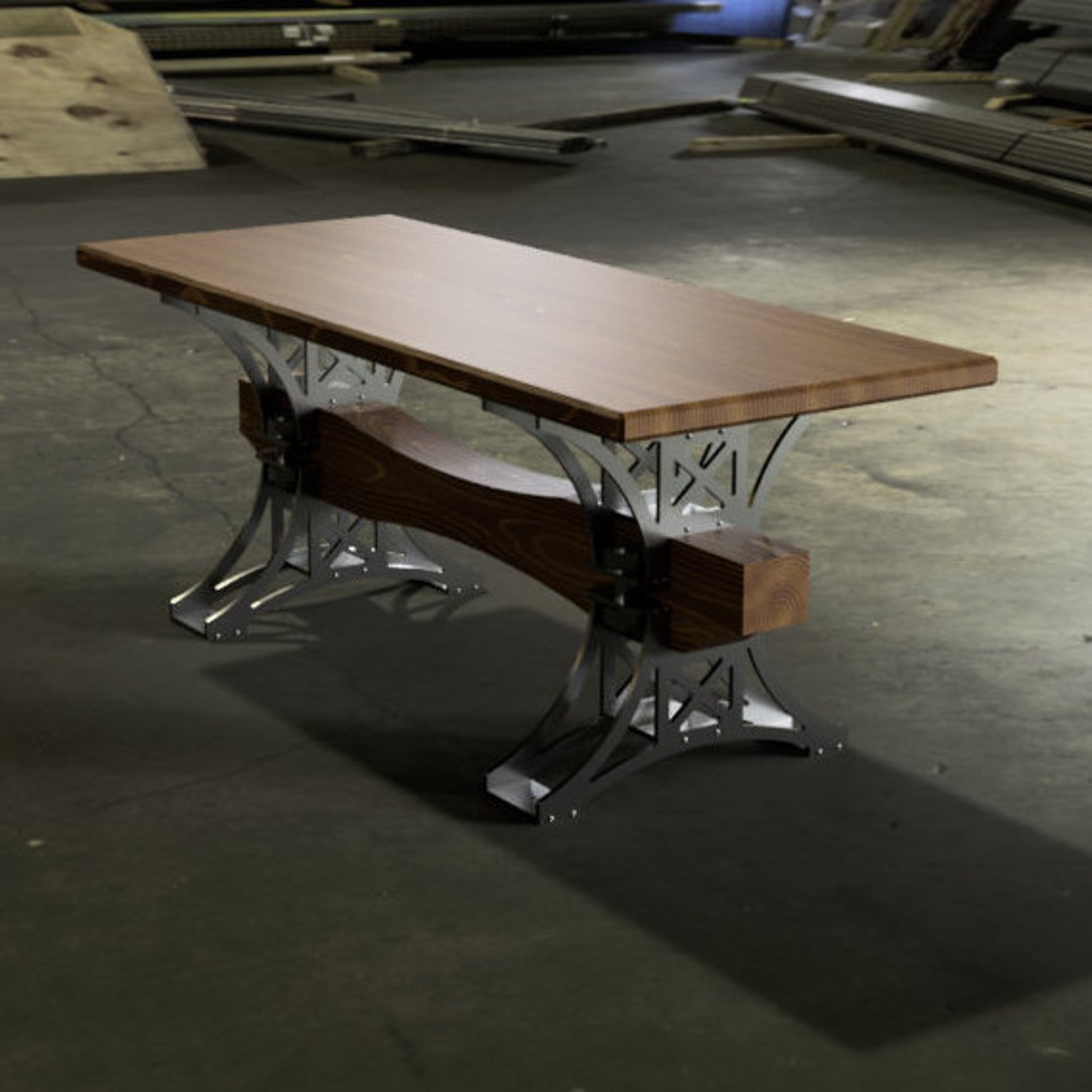 Steampunk Dining Table Legs DXF File Ready to Plasma Laser Cut 12 Mm