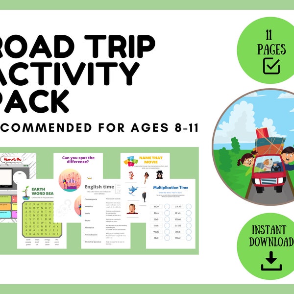 Tween Road Trip Games - Etsy