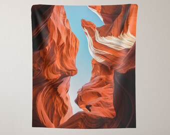 Desert Tapestry, Antelope Canyon, Arizona Tapestry, Orange Tapestry, Slot Canyon, Desert Decor, Arizona Art, Arizona Decor, Nature Tapestry