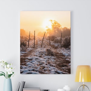 Winter Photography, Snow Photography, Sunrise Photo, Winter Canvas, Winter Wall Art, Winter Decor , Snow Canvas , Nature Photography