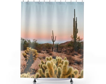 Desert Shower Curtain, Desert Themed Shower Curtain