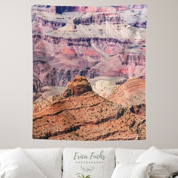 Desert Tapestry Grand Canyon Pink Tapestry National Park Tapestry Orange Tapestry Pink Wall Hanging Nature Tapestry Pink Desert Etsy UK