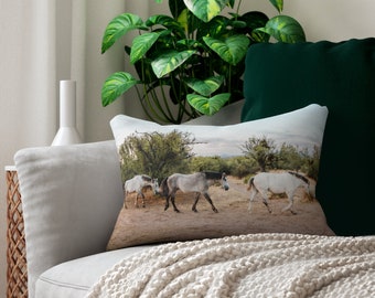 Cuscino per cavalli, cuscino lombare, regalo per gli amanti del cavallo, arredamento per la casa di cavallo, regalo equino, cavallo, cuscino per animali, cuscino sud-occidentale, cuscino naturale