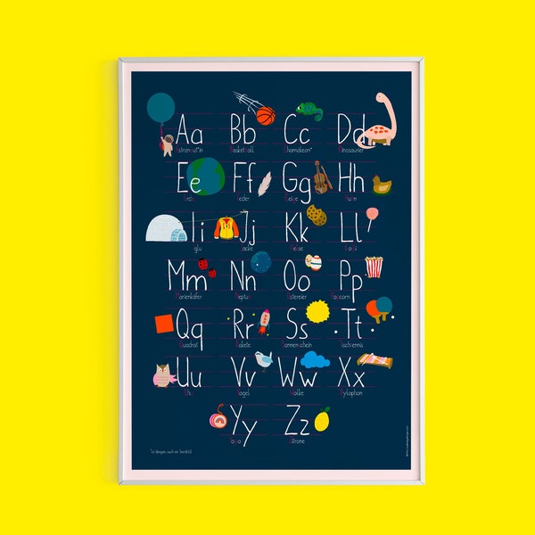 ABC - Fine Art Poster / Das Alphabet