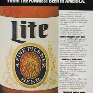 Vintage Miller Lite - Etsy
