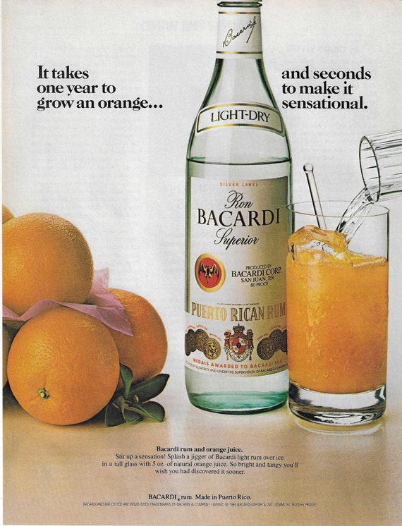 Bacardi outlet rum orange