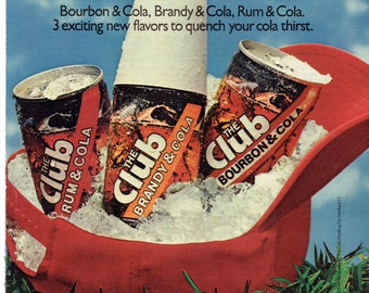 Original 1984 Full Page Magazine Advertisement for THE CLUB