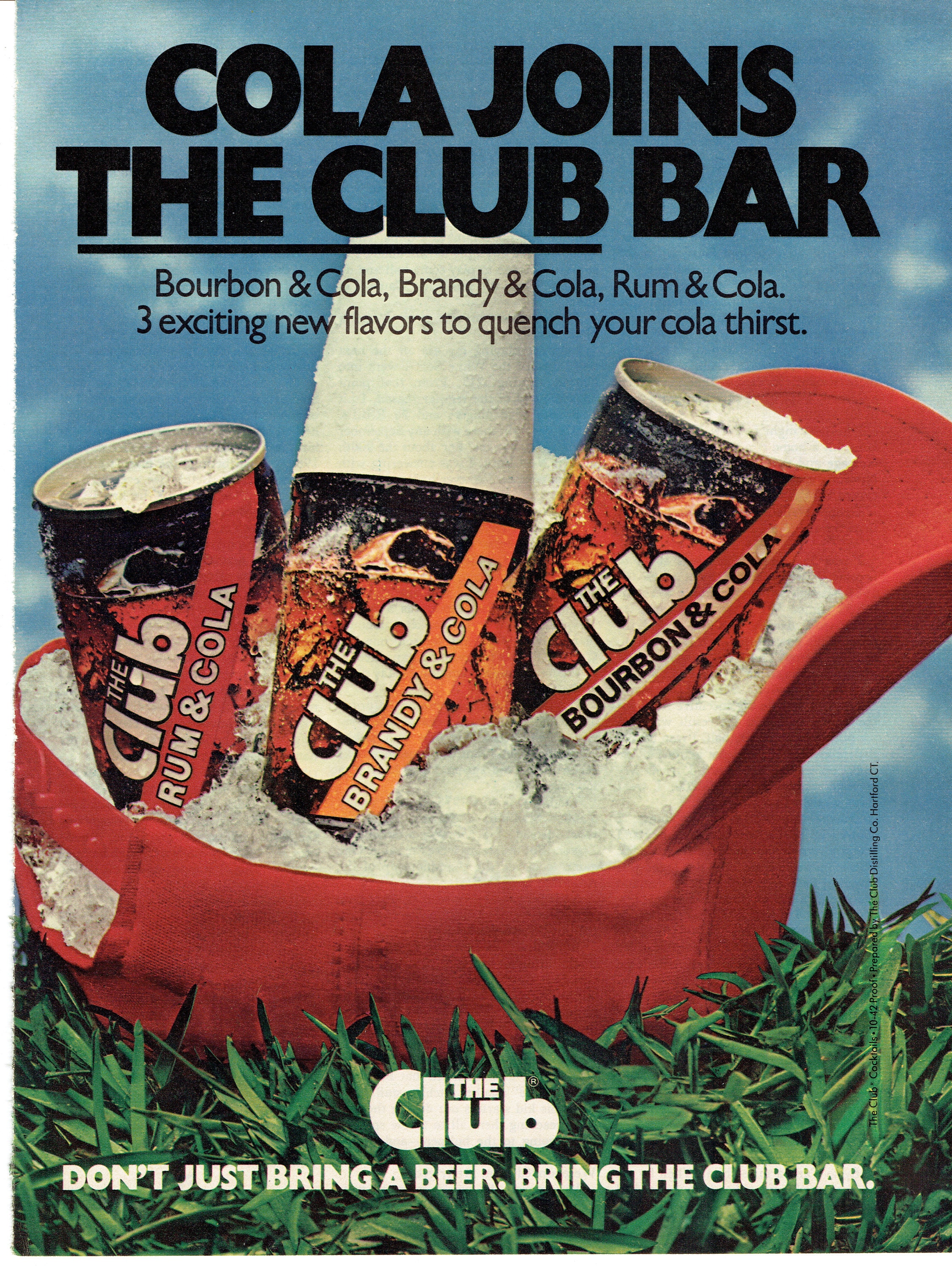 Original 1984 Full Page Magazine Advertisement for THE CLUB