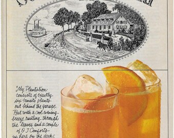 Original 1985 Full Page Magazine Advertisement for Southern Comfort Liqueur 8 x 11 inches