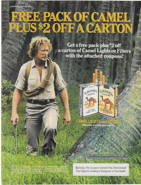Original 1985 Full Page Magazine Advertisement for CAMEL FILTER Cigarettes  W/mail-in Coupons 8 X 11 Inches FREE Shipping!