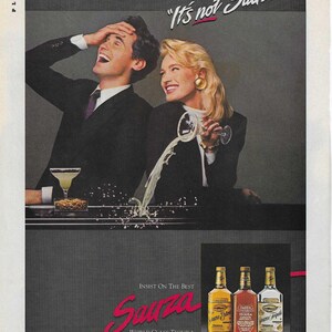 Original 1986 Full Page Magazine Advertisement for SAUZA Tequila 8 x 11 inches Free Shipping!