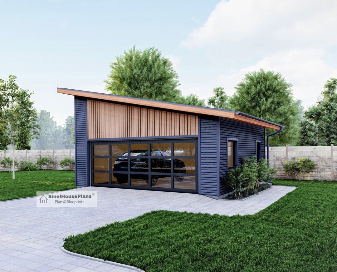 Garage with 1-Car, 0 Bedrm, 804 Sq Ft | Plan #126-1992, image size:1080x871