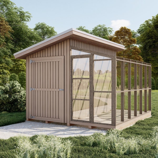 Detailed Shed Plans Etsy