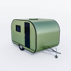 Plans de petites remorques de voyage, plans de construction de voitures de camping-car avec liste de matériaux