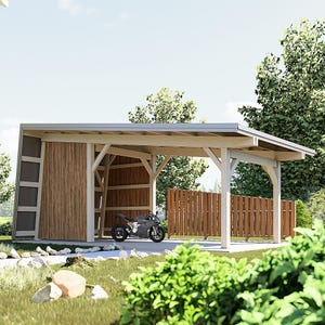 Modern Carport Blueprint,Modern Style Timber Pavilion Plan