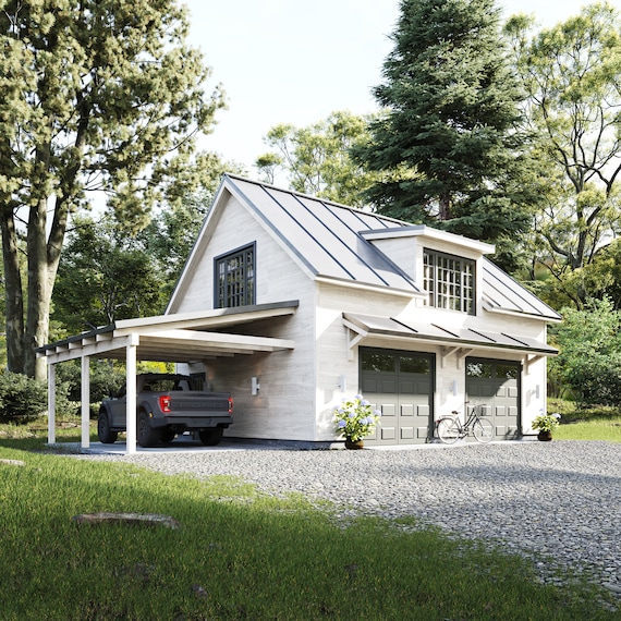 2 Car Garage With Loft Apartment 2 Car Garage With Attic Plans