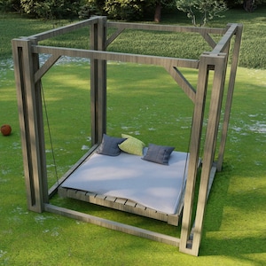 Freestanding Hammock DIY Plans, Outdoor Patio ,Gazebo Project Blueprints with Material ,Cut list