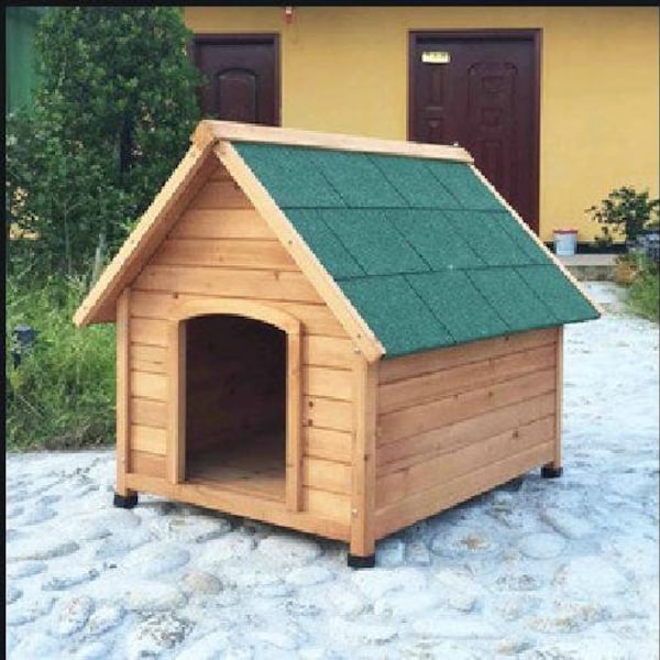 Dog house Plans, 3'x4' outdoor insulated dog kennel construction PDF Drawings,  DIY dog cage.