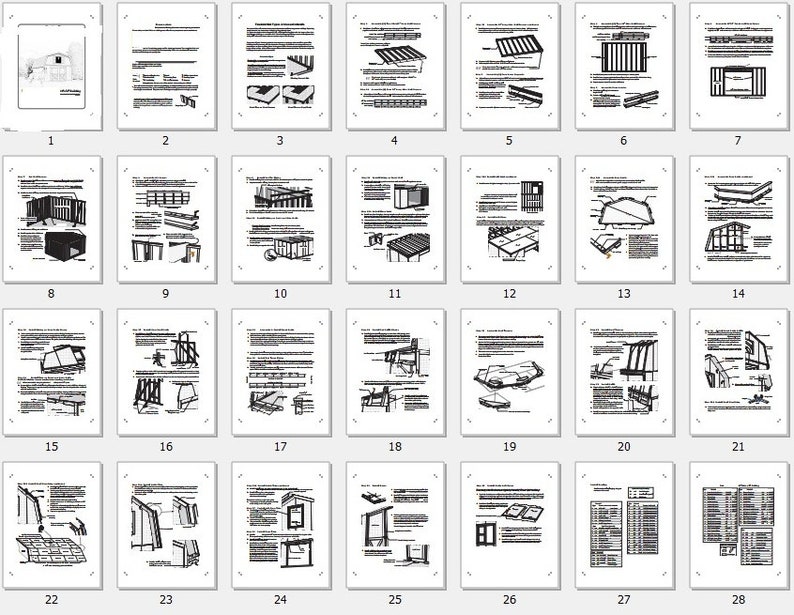material list included Barns Style Storage Shed with Loft,16x32 Wood Garage Building Blueprints