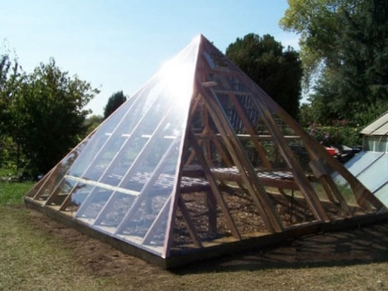 15'x15' Pyramid Framed Greenhouse Plans/detailed Building Construction