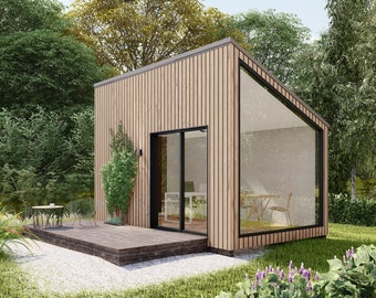 Tiny Home Building Plans Mobile Lifestyle - 8' X 16' 128sqft Area Livi
