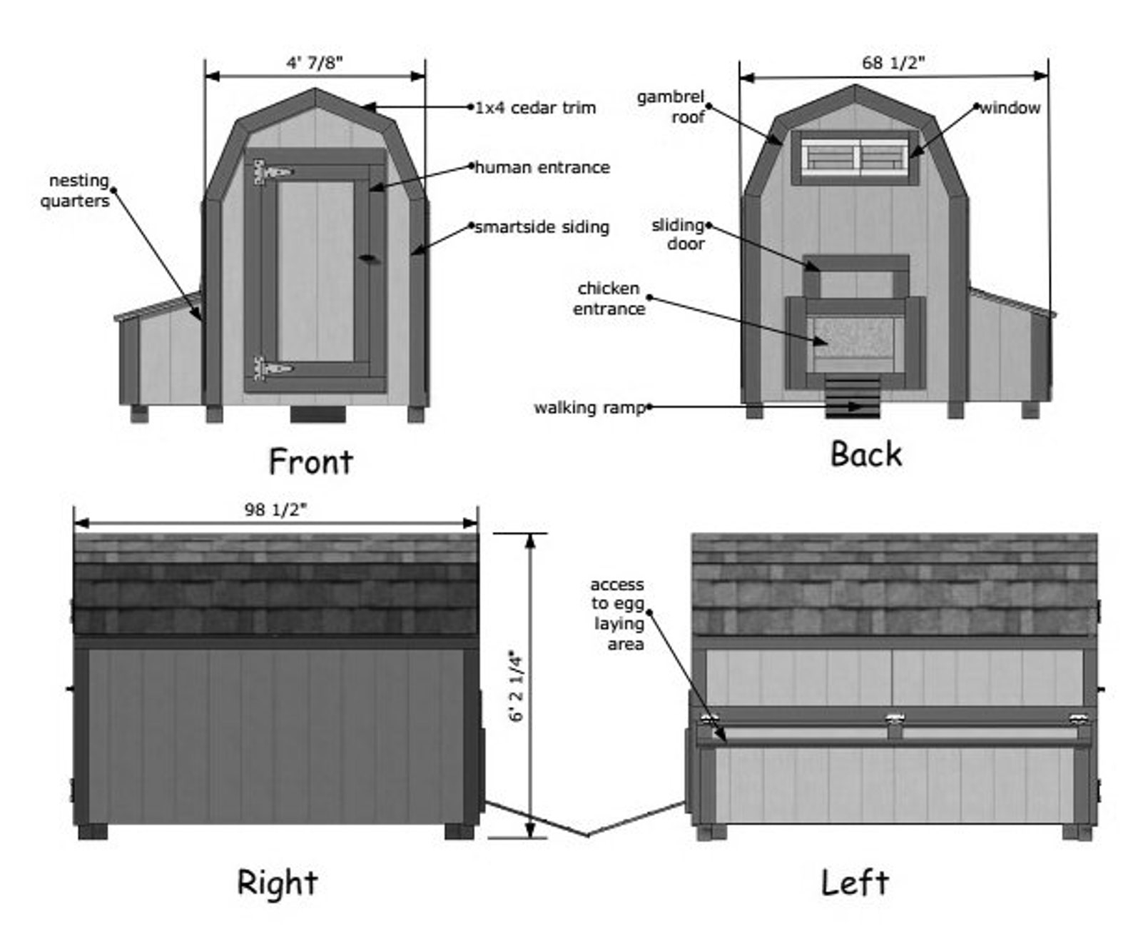barn-style-4x8-chicken-coop-plans-with-run-step-by-step-etsy