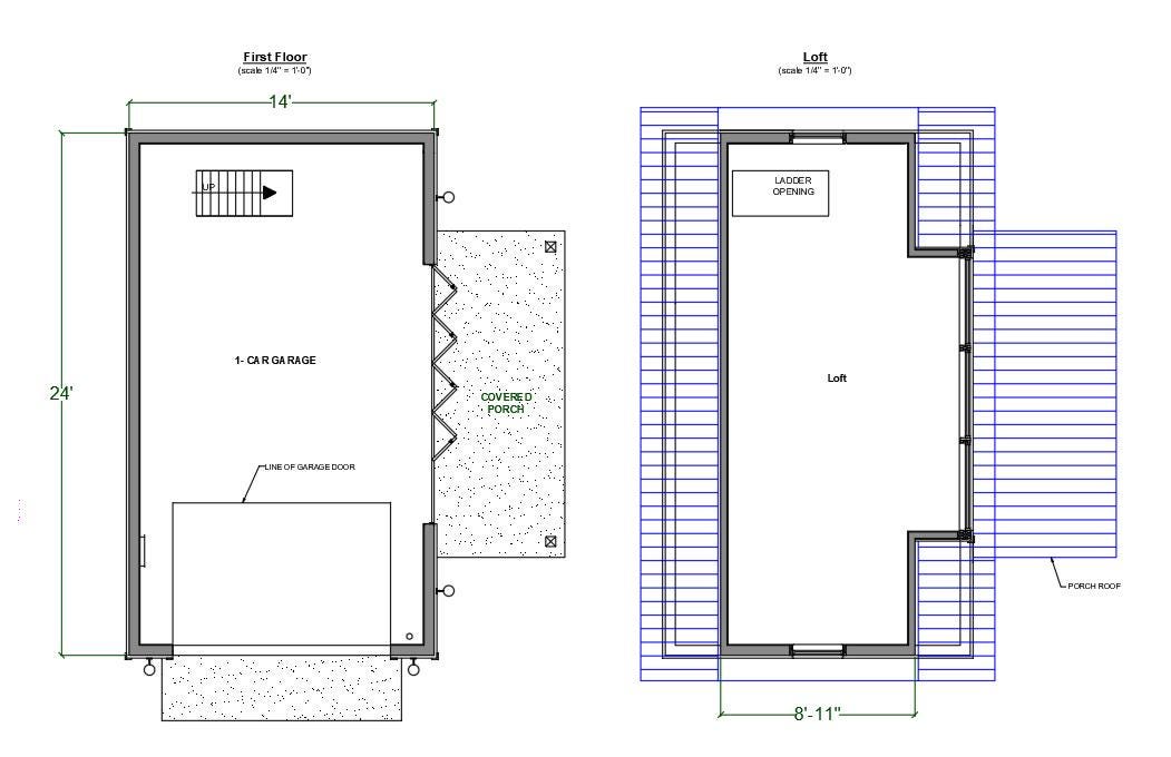 Detached Single Car Garage Plan With Carport 18 Best Detached Garage