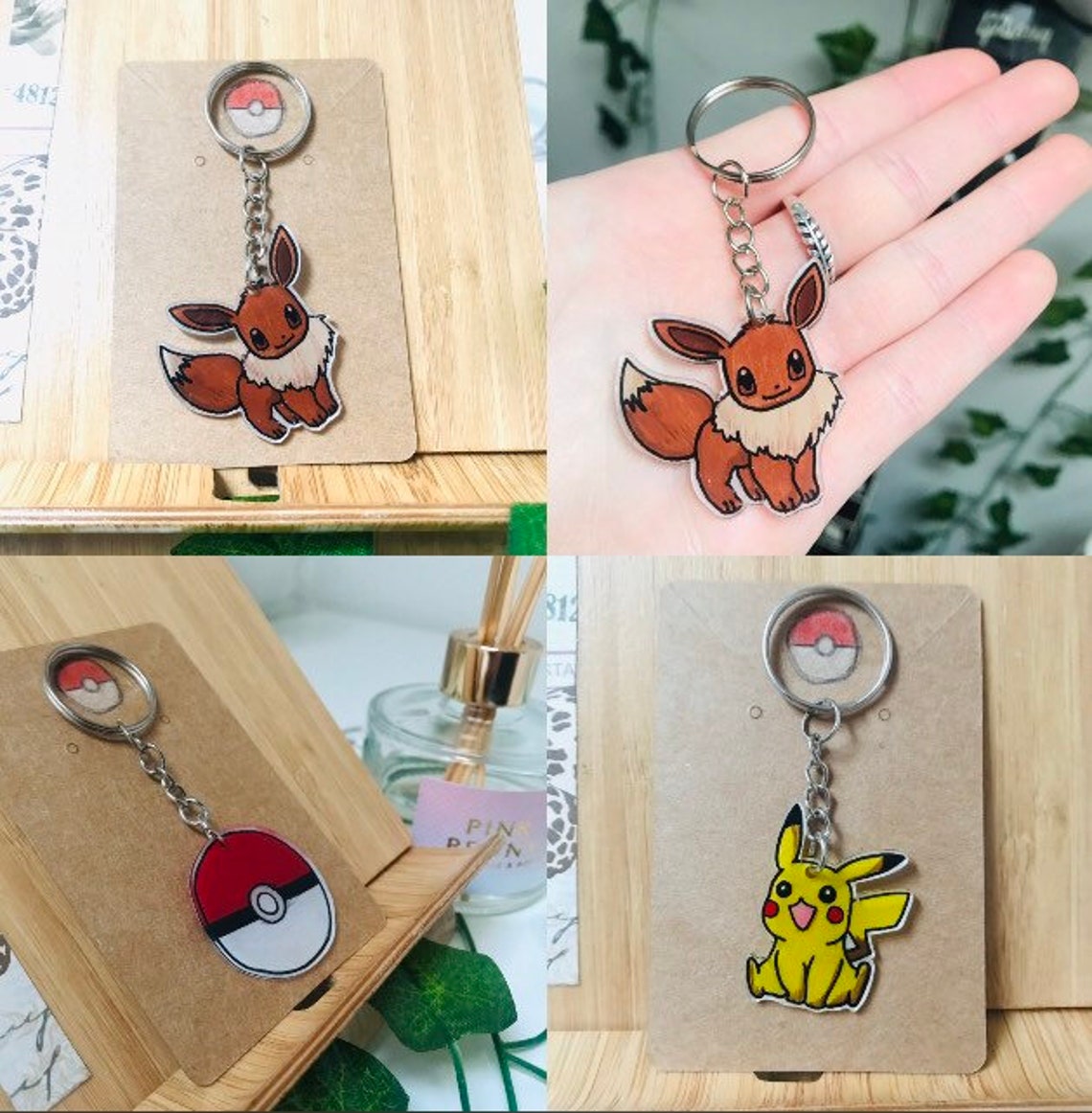 Pokémon Accessories Any Pokémon you Want Keyrings Etsy