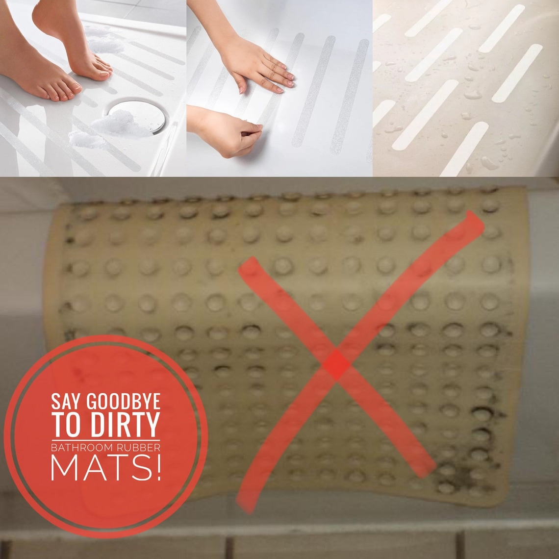 NonSlip Bathtub Stickers 18 PCS Safety Bathroom Tubs Showers Etsy